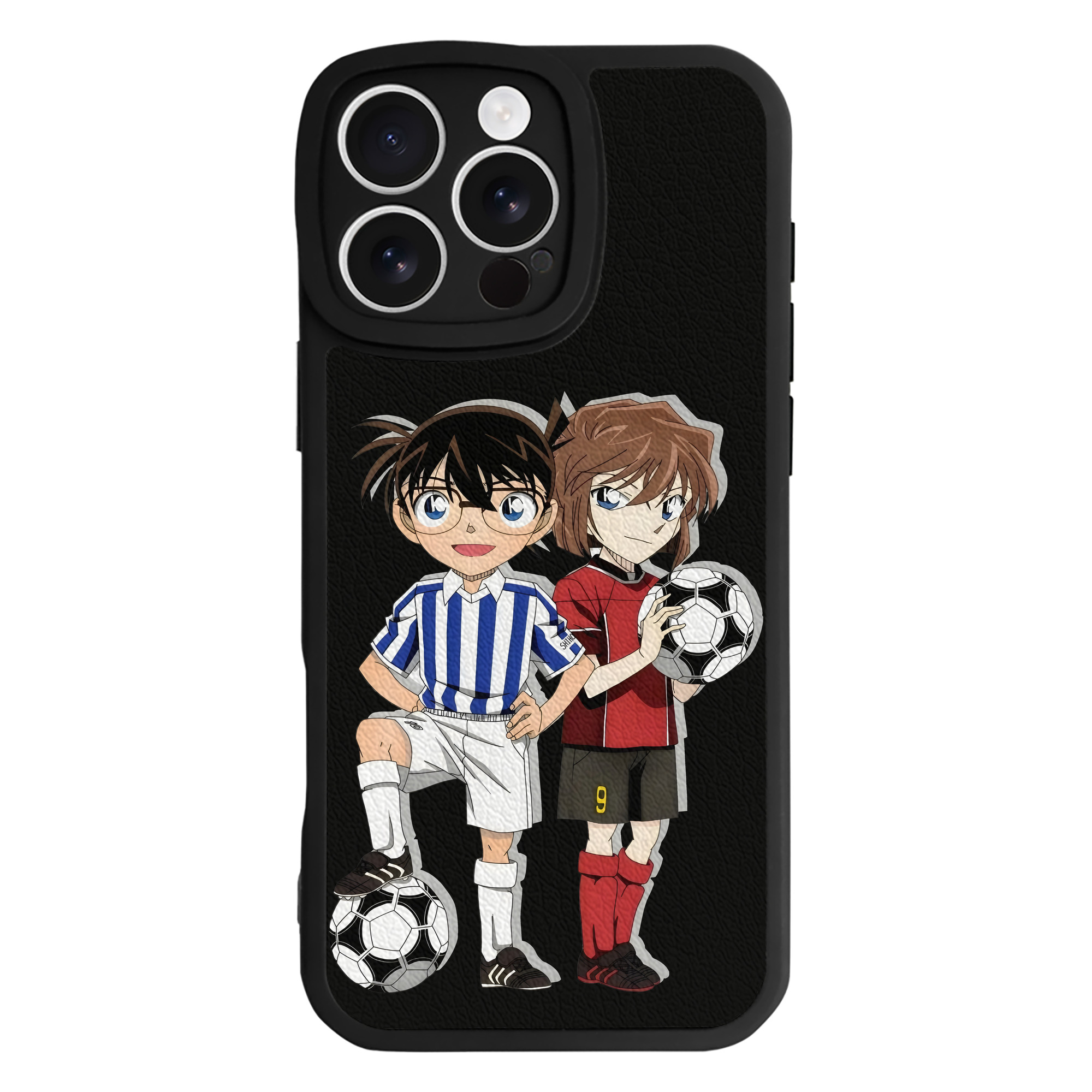 （画像用） 名探偵コナン 灰原 哀 はいばら あい Detective Conan Anita Hailey、Vi Graythorn Haibara Ai 【iPhone 16シリーズ対応】シリコンスマホケース（レザー調） 材質：シリコン